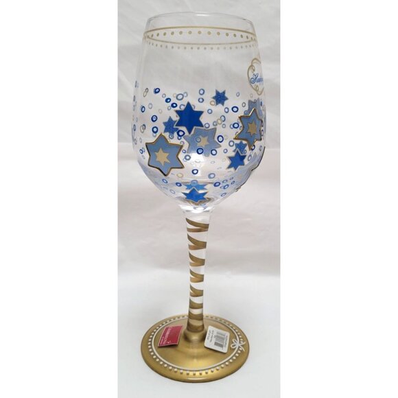 Celebrations by Mikasa Hand-Painted Festival of Lights 15 oz Wine Glass #5071304 - Picture 5 of 12